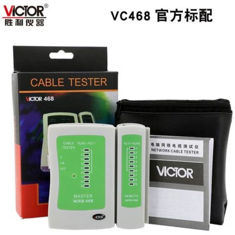 Shengli Victor Сетевые тесты, телефонная линия тестирования VC468, тестирование сети RJ45+RJ11