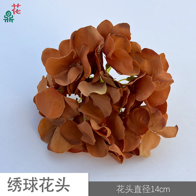 65 수국 머리 YY 깊은 가을 오렌지