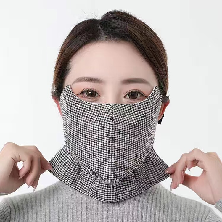 保暖口罩女冬季纯棉加厚加大成人防寒口罩防尘透气可水洗骑行面罩|undefined
