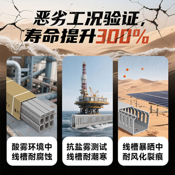 pvc square gray plastic insulated coarse tooth fine tooth flame retardant open power distribution cabinet electric box U-shaped industrial wiring trough