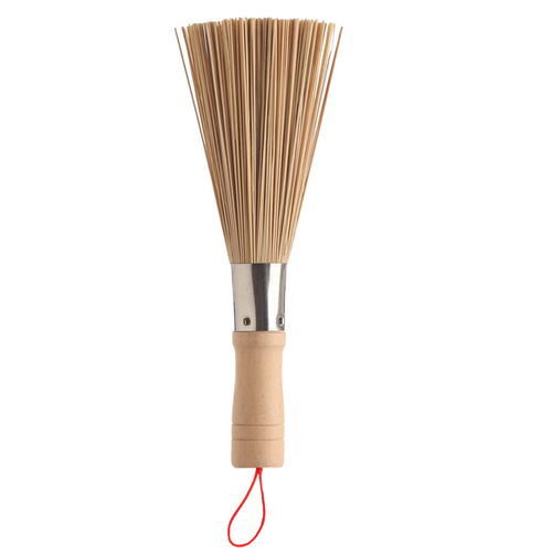 Natural Bamboo Pot Washing Brush Handmade Long Handled Pot Washing Artifact Kitchen Cleaning Supplies Does Not Hurt the Pot Bamboo Brush Wholesale