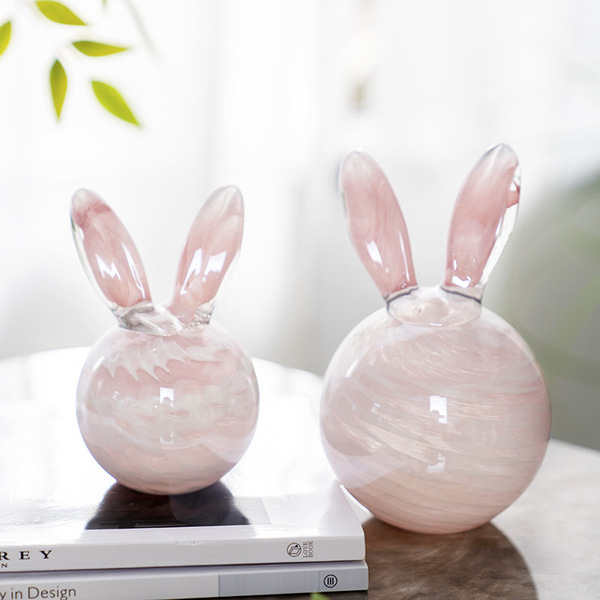 Modern and minimalistic creative table cute rabbit for living room…