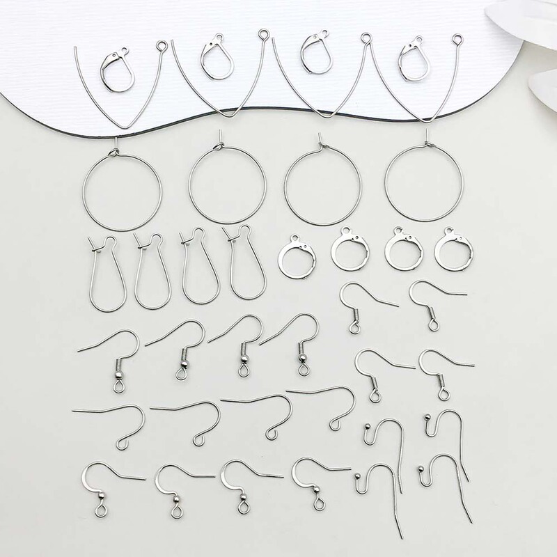 Cross-border Hot Sale White K Stainless Steel Handmade Ear Hook Pendant Pendant DIY Bracelet Necklace Accessories Cross-border Hot Sale White K Stainless Steel Handmade Ear Hook Pendant Pendant DIY Bracelet Necklace Accessories