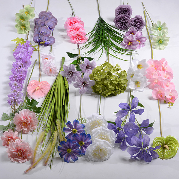 Simulation flower Monet garden style series wedding hall road lead…