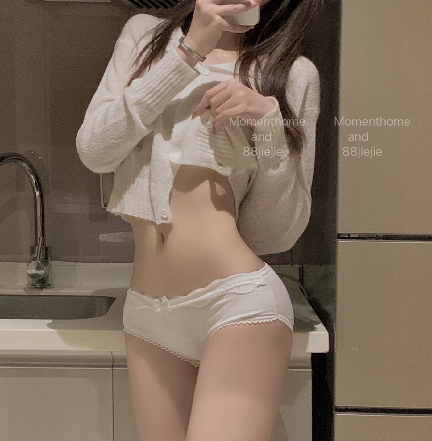 帮手主图-偷心萝莉 日系可爱少女蝴蝶结低腰内裤蕾丝边纯棉三角