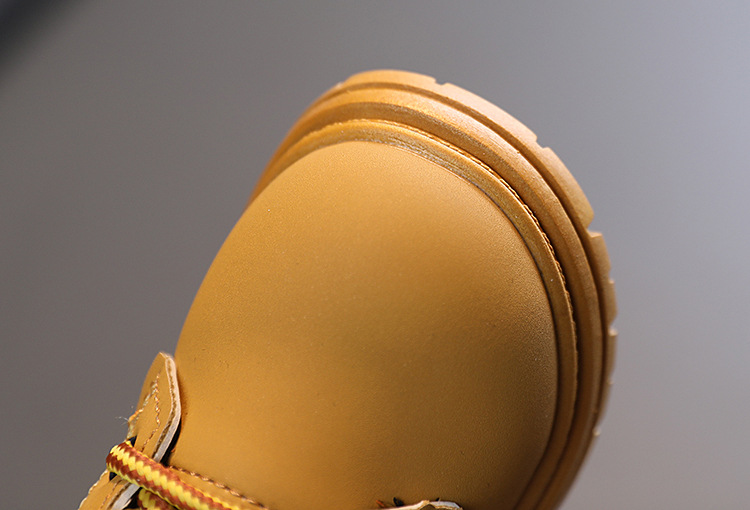 Martin – chaussures pour enfants, bottes courtes décontractées jaunes pour bébés filles et garçons, nouvelle collection automne/hiver 2022_voghion.com