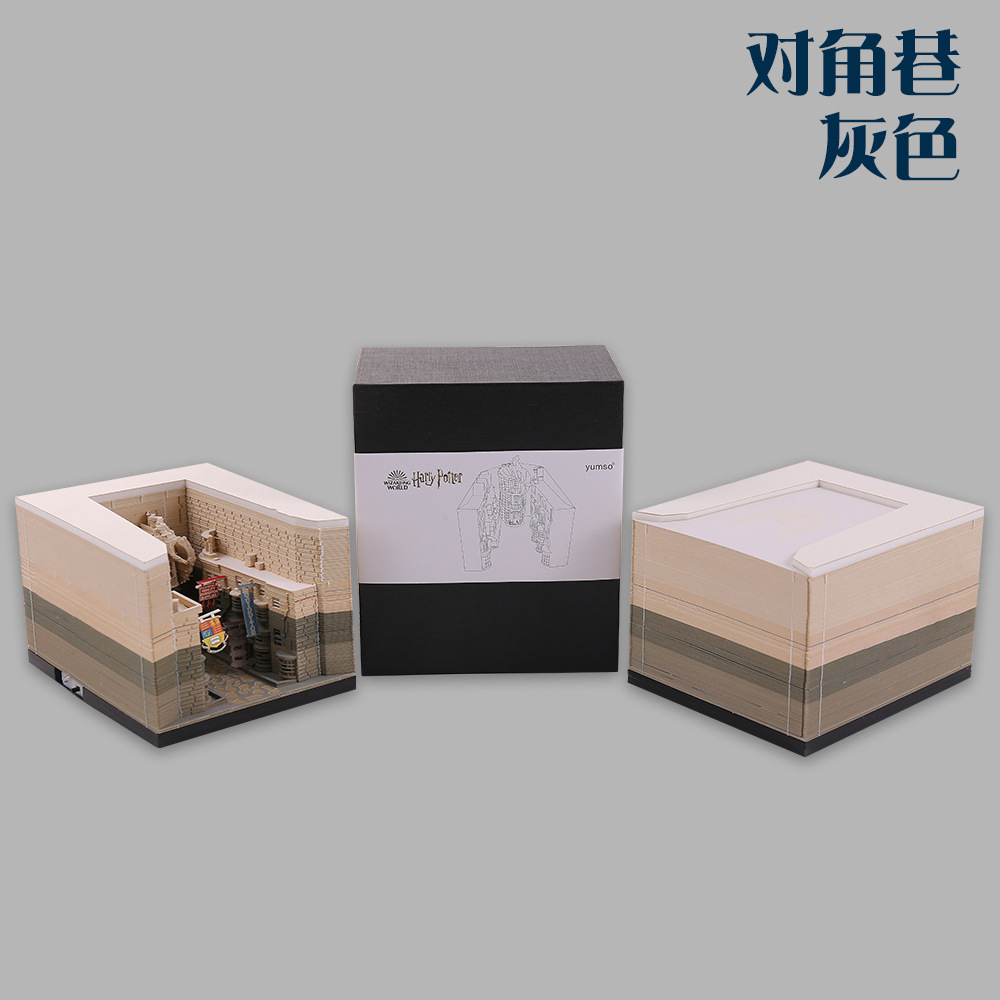 Notas adhesivas Hart Magic Castle 2026, notas tridimensionales, papel creativo tallado en 3D, calendario semanal, Castillo de Hogwarts de Hart