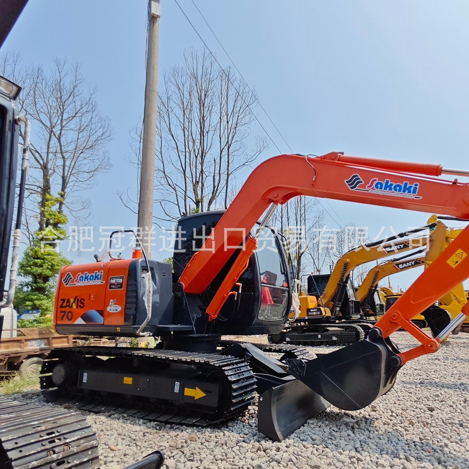 Suministro de excavadoras usadas Hitachi ZX70 ingeniería excavadoras de orugas noventa por ciento nuevas excavadoras usadas todo terreno