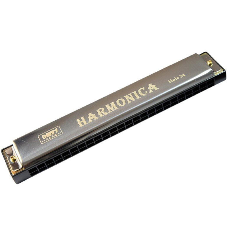 Directo de fábrica de 24 hoyos C armónica de metal de sintonía niños principiante Ilustración instrumento musical juguetes educativos de educación temprana