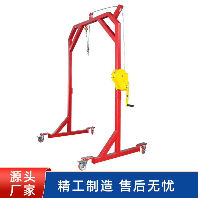 Grúa de pórtico móvil pequeña grúa de pórtico móvil simple que mueve objetos pesados