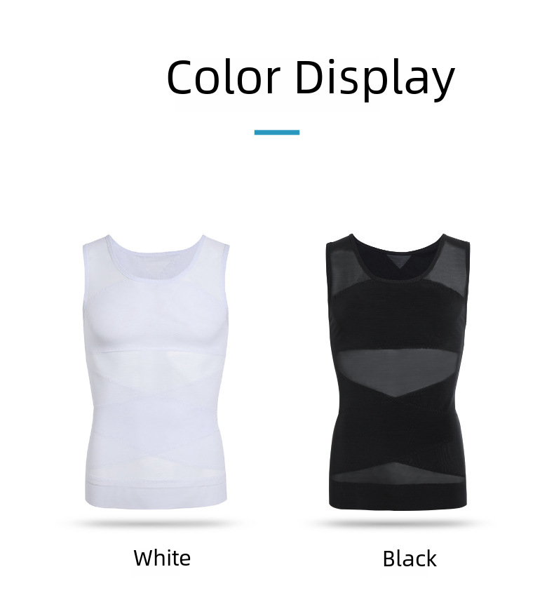 Cross-border Explosions Mesh Shaper Men's Abdominal Shaped Vest Beer Belly Killer Tunic Shaped Clothes