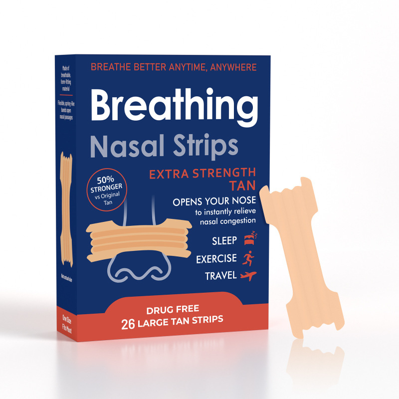 跨境Nasal Strips止鼾贴闭嘴贴加强粘性通气鼻贴护理多规格套装|undefined