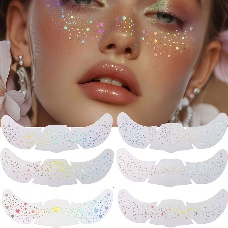 waterproof retroreflective tattoo stickers for face