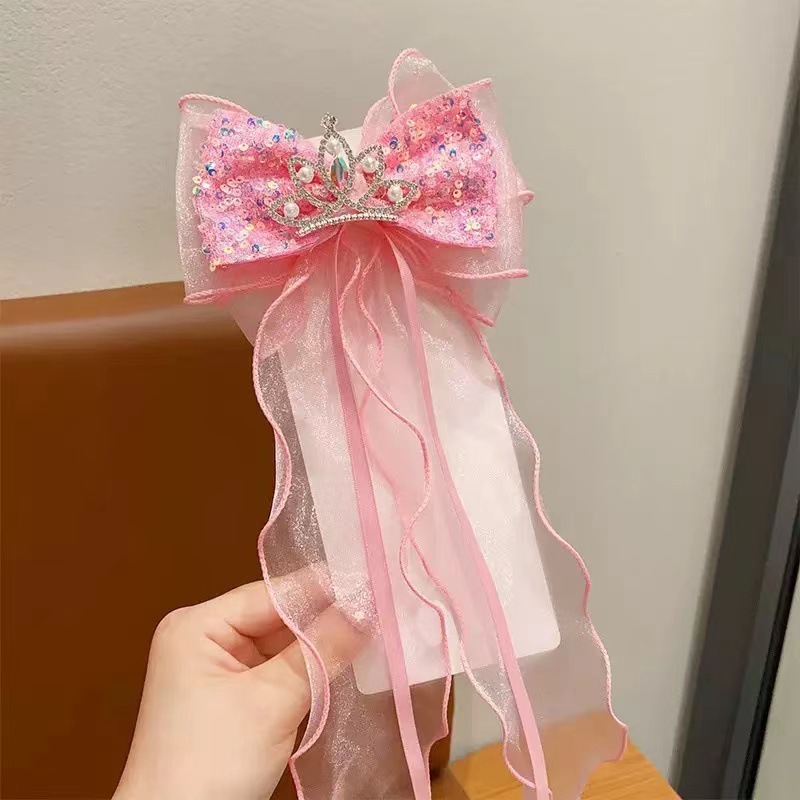夏の女性のスーパーフェアリーリボン編み込みヘアピン子供用マーメイドヘッドドレスかわいい女の子マーメイドシェルヘアアクセサリー|undefined