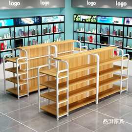 中岛柜双面超市货架展示台展示架多层零食架化妆品展柜流水台