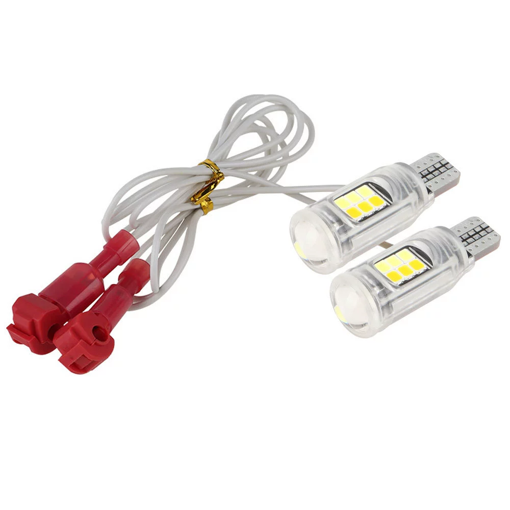 Мотоцикл подсветка T10 ширина света двухцветный поворотник T15 2835 16smd W5W задняя лампа дальнего света