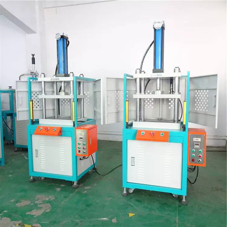 Маленький четырехколонный гидравлический пресс для формовки чайных пряников, пресс для водорослей