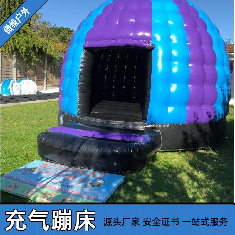 Cross-Border Inflatable Tent-Style Trampoline Outdoor Party Disco Dance Trampoline Kidsren and Adults Entertainment Trampoline