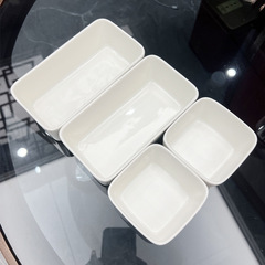 電気蒸し鍋の陶磁器の長方形の碗の家庭用オーブンの小さい碗のご飯の小さい碗は材料の碗をつけて蒸します。