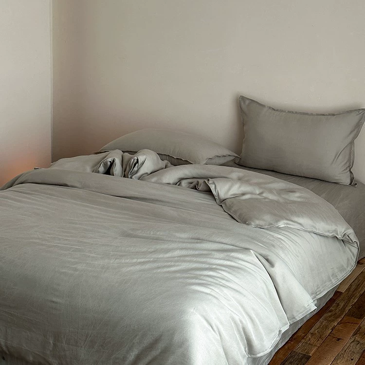 Весенне-летний новый стиль, 60 шт., ленивый песок, четырехкомпонентный комплект из Lenzing Tencel, двусторонний ледяной шелк, прохладный чистый цвет, летнее одеяло, покрывало для кровати