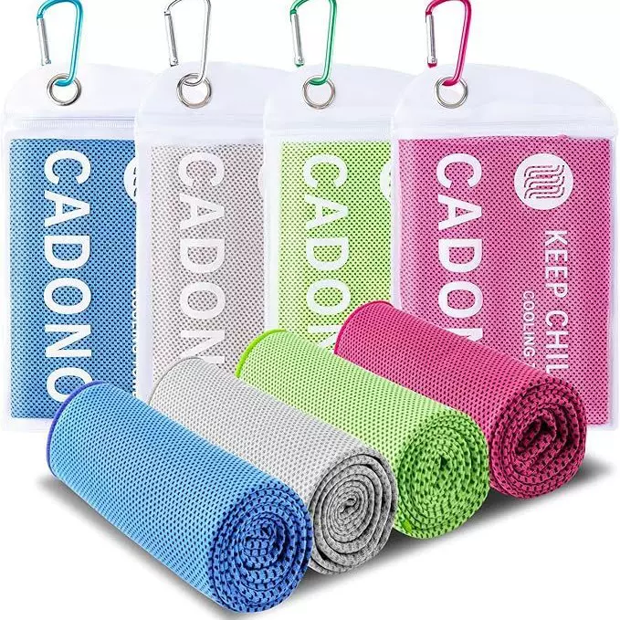 冷感运动毛巾现货批发夏季吸汗吸水透气瑜伽毛巾冰凉降温擦汗巾