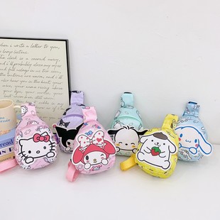 Japanese-Style Cartoon Boys and Girls Chest Bag Trendy Print Cute Baby Crossbody Bag New Lightweight Outing Children's Bag