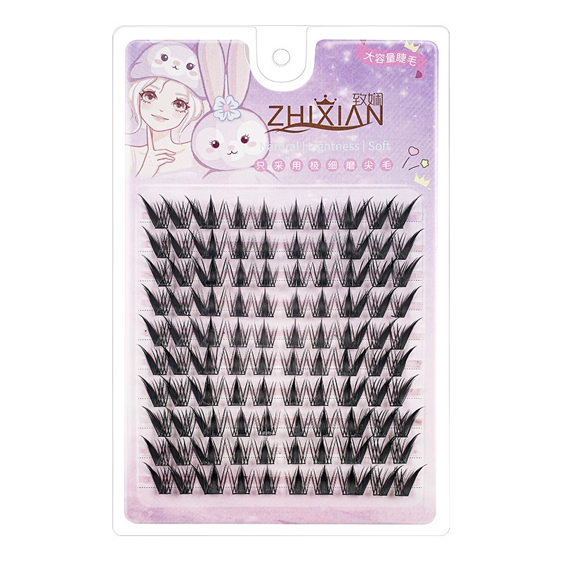 Dense False Eyelashes for Extension, Multi-Style Individual Cluster Flare Kit, Reusable