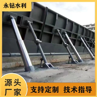 液压钢坝闸门定制翻板闸门景观坝河道水利自控闸门底轴合页坝闸板