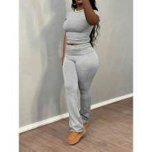 Y 10394 Wide Waist Flare Slim Casual Pants ����ͷ����΢����