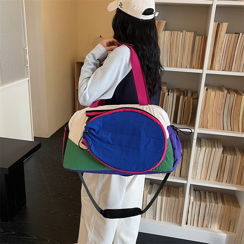 Cross-Border New Short-Trip Travel Bag, Fashion Simple Badminton Racket Bag, Single Shoulder Luggage Storage Bag, Crossbody Carry-On Bag - Thumbnail 7
