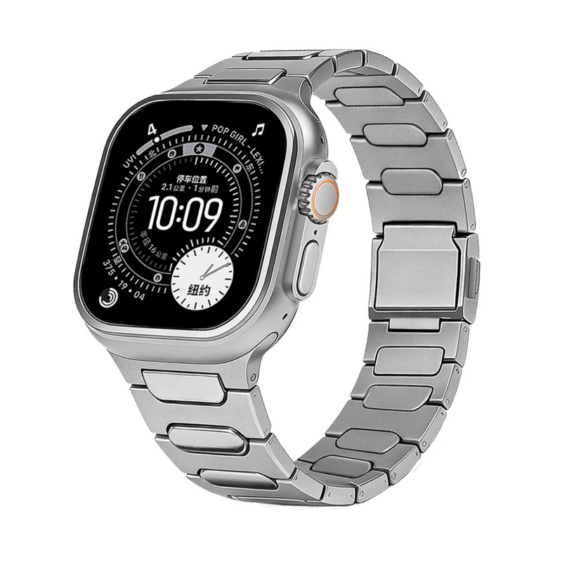 Подходящий ремешок для Apple iwatch/часы Apple Watch/S11/Ultra3/2 титановый металлический магнитный пряжка ремешок для часов