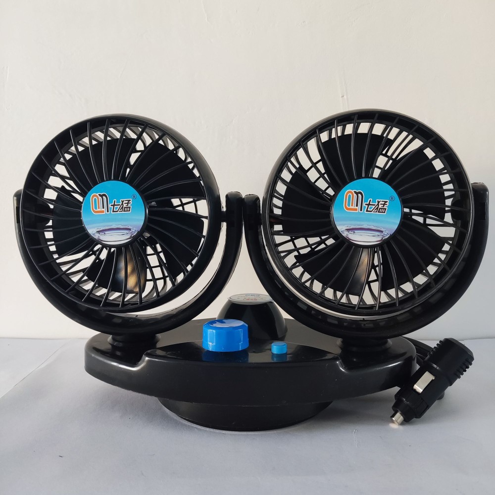 Car-mounted cooling fan for vans and trucks, 12/24v4/ 5inch small fan 4inch oscillating car fan