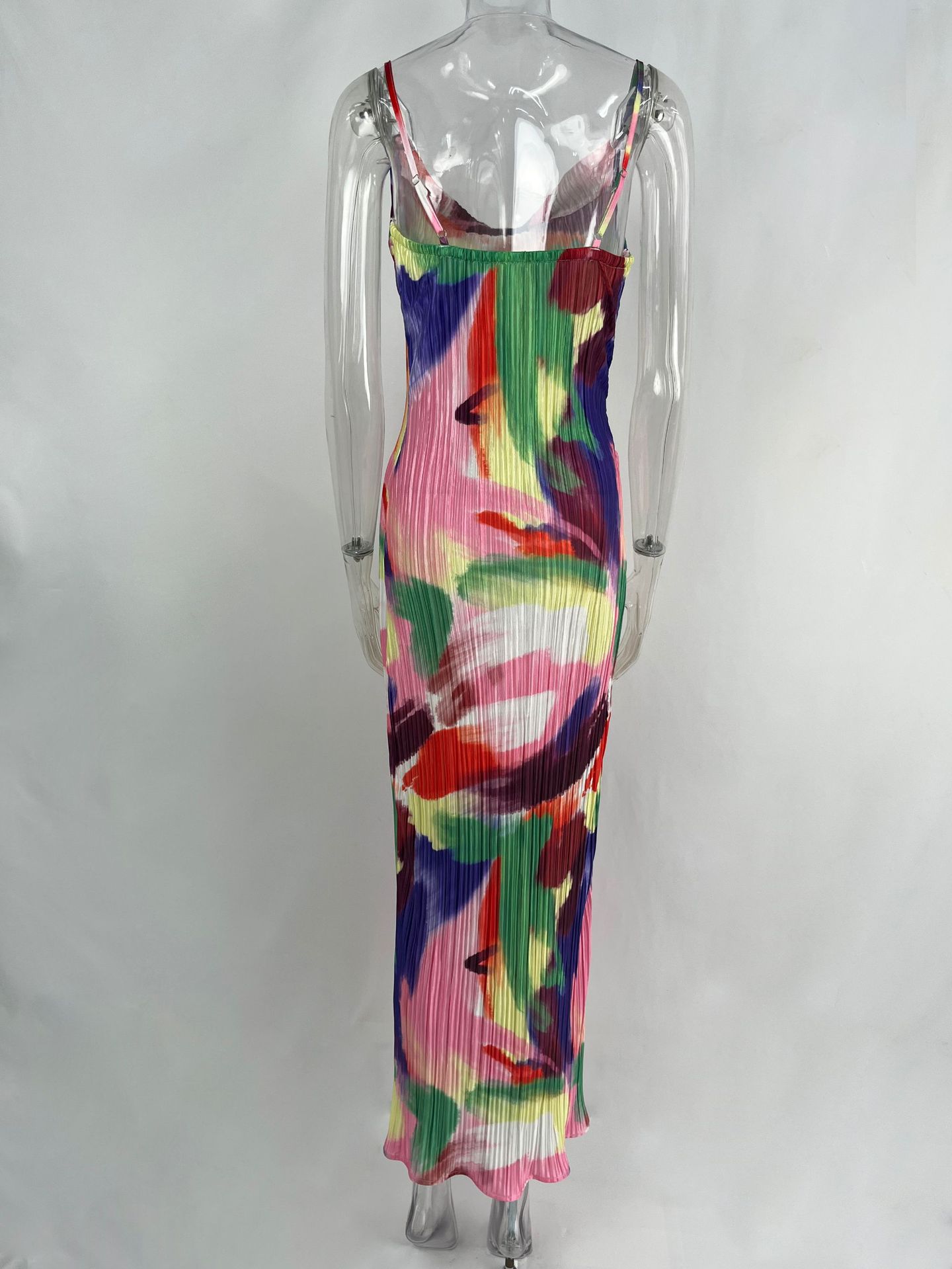 350g Weight Maxi Long Dress Dress Length Type Sleeveless Sleeve Length Sheath Dress Dresses Type Polyester Fabric Type Mid Waist Waist Line Daily, Beach Occasion V Neck Neckline Slim Fit Type Color Block, Painted Flower Pattern Summer Season Women's Gender Vacation Style Wholesale Women's Vacation Color Block Painted Flower Daily Beach V Neck Sleeveless Sheath Dress 19