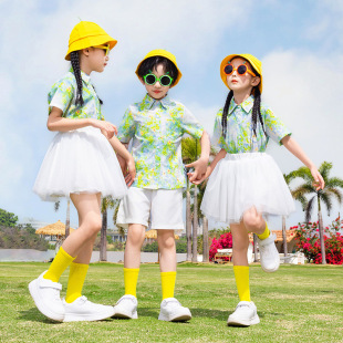 Children's Day Performance Clothing Class Clothing Primary School Students' School Uniform British Wind College Kindergarten Garden Clothing Summer Clothing