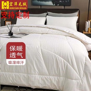 Hongyang Manufacturers Wholesale Australian Wool Quilt Spring & Fall Quilt Thickeneded Warm Winter Quilt Core Gift Quilt Gift Box