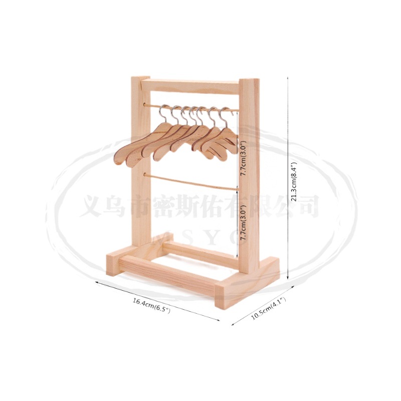 Muñeca armario juguete percha de madera American Girl/bjd/xafu/renacido/20cmEXO muñeca Accesorios