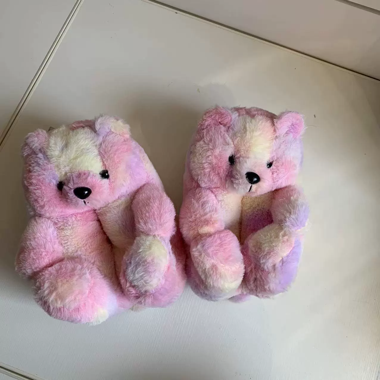 Спортивные тапочки Spot Teddy Bear Slippers, тапочка Медвежонок, пол Floor Plush Deep Cotton Warm Shoes
