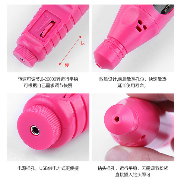 Nail milling machine for manicure