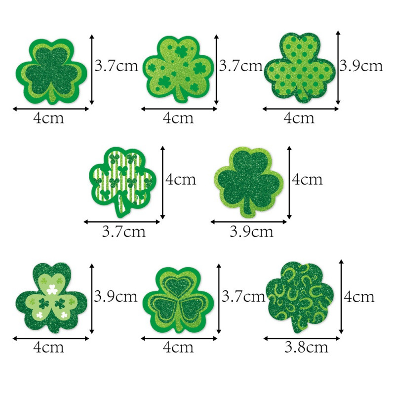 Transfronterizos hot sale decoración de fiesta del día de San Patricio parches de trébol verde decoración de fiesta del día de Irlanda