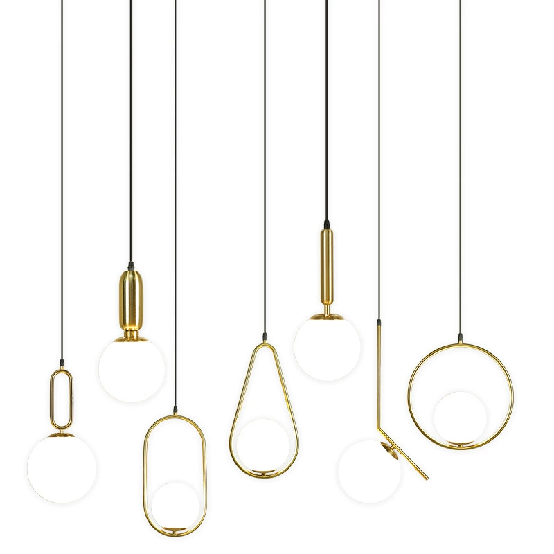 Creative bar ceiling lamp for living room, modern and minimalistic LED lights for bed, (Cross-border trading), internet celebrity, light luxury style