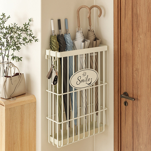 Umbrella Rack Door Suction Umbrella Storage Rack Wall-Mounted Home Entrance Umbrella Holder Behind the Entrance Door