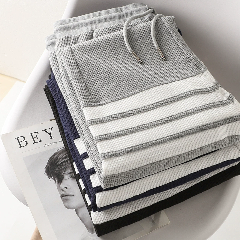 Мужские повседневные брюки 2025: новые тонкие осенне-зимние спортивные штаны, молодежные, модные, универсальные, укороченные и длинные брюки для мужчин