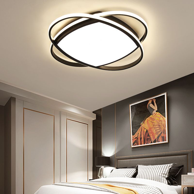 Lámparas modernas domésticas nórdicas lámparas de dormitorio principal lámparas de montaje simples lámparas de techo superbrillante nueva atmósfera ideas de dormitorio