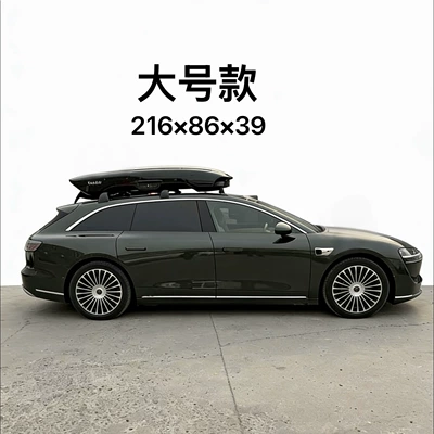 Roof box – Roof Box - no-drilling-required-bentai-black-shark-large-size-s9t-low-pole