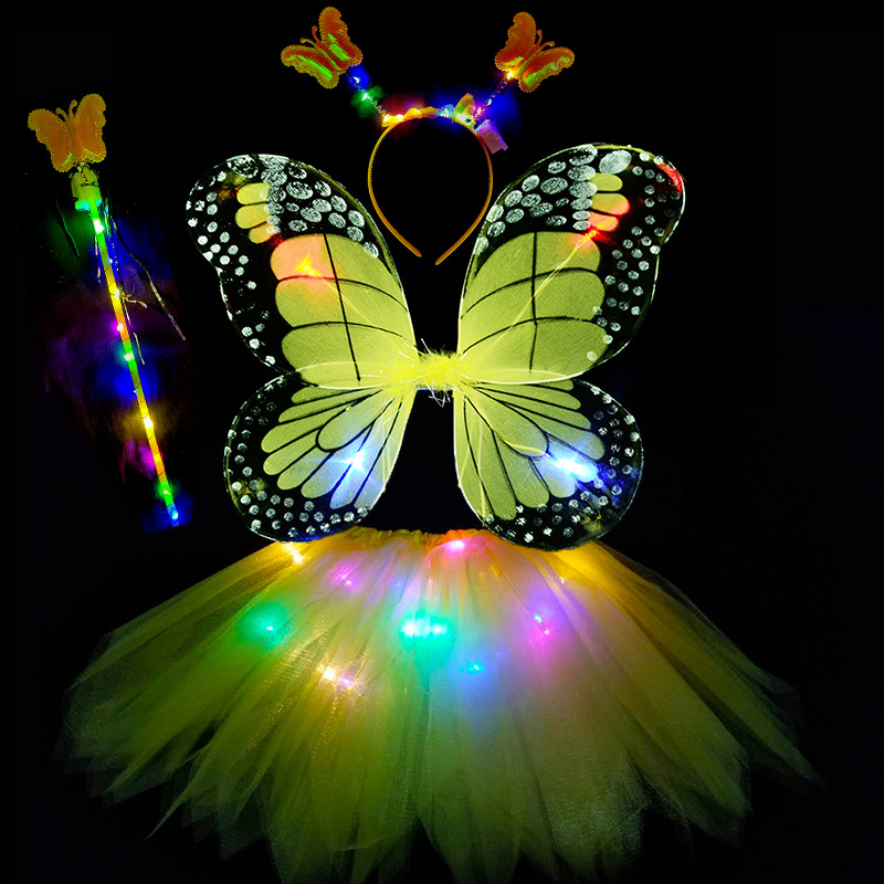 黄色彩灯全套四件套装