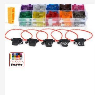 Предохранитель 100 + держатель предохранителя Инструмент 16AWG 2a3a5a7.5A10A15A20A25A30A35A