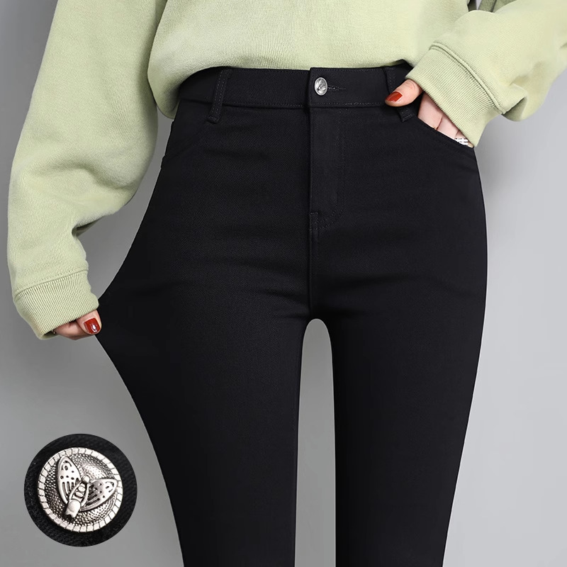 Spring and Autumn Leggings for Women, 2026 New Style, Slim Fit, Black Stretchy Skinny Pencil Pants