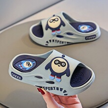 儿童凉拖鞋夏男童室内居家洗澡软底防滑小孩宝宝可爱一字拖鞋外穿