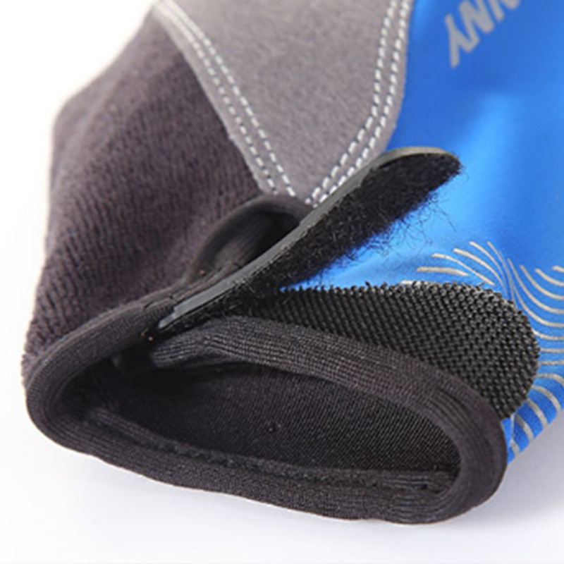 Guantes deportivos de seda de hielo hombres y mujeres al aire libre equitación entrenamiento fitness índice dedo pantalla táctil velcro medio dedo guantes de protección solar