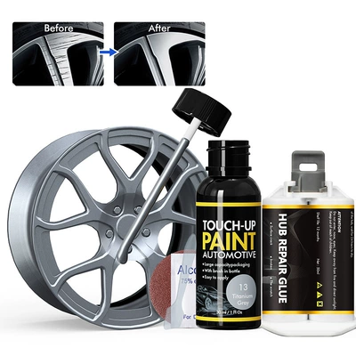 Car Wheel Hub Touch-Up Paint: Avtomobil boya qələmləri - titanium-gray